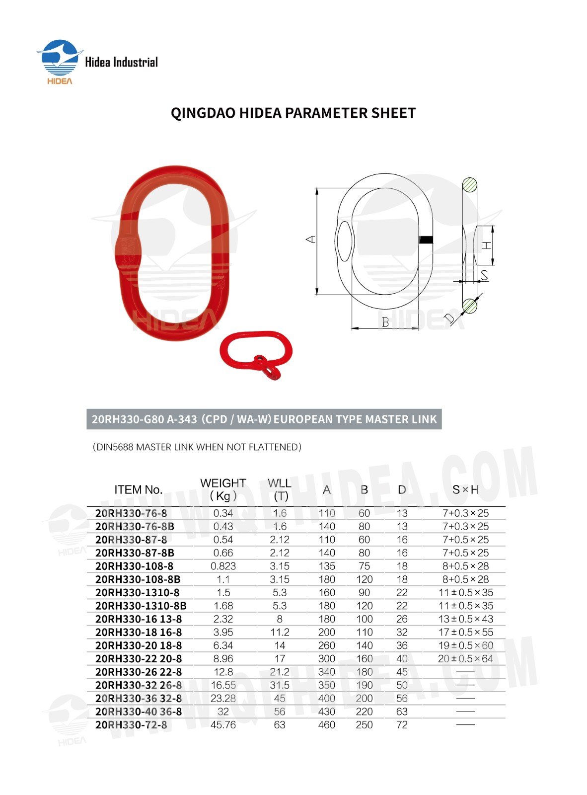 HIDEA G80 A-343 European Type Master Link