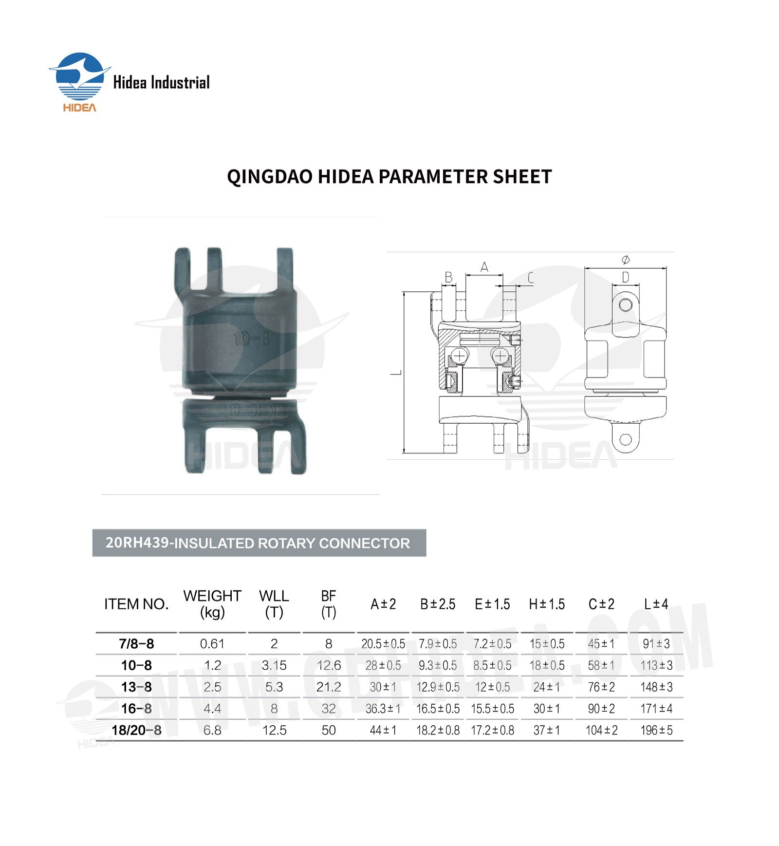 HIDEA G80 Insulated Blank Swivel with Ball Bearing