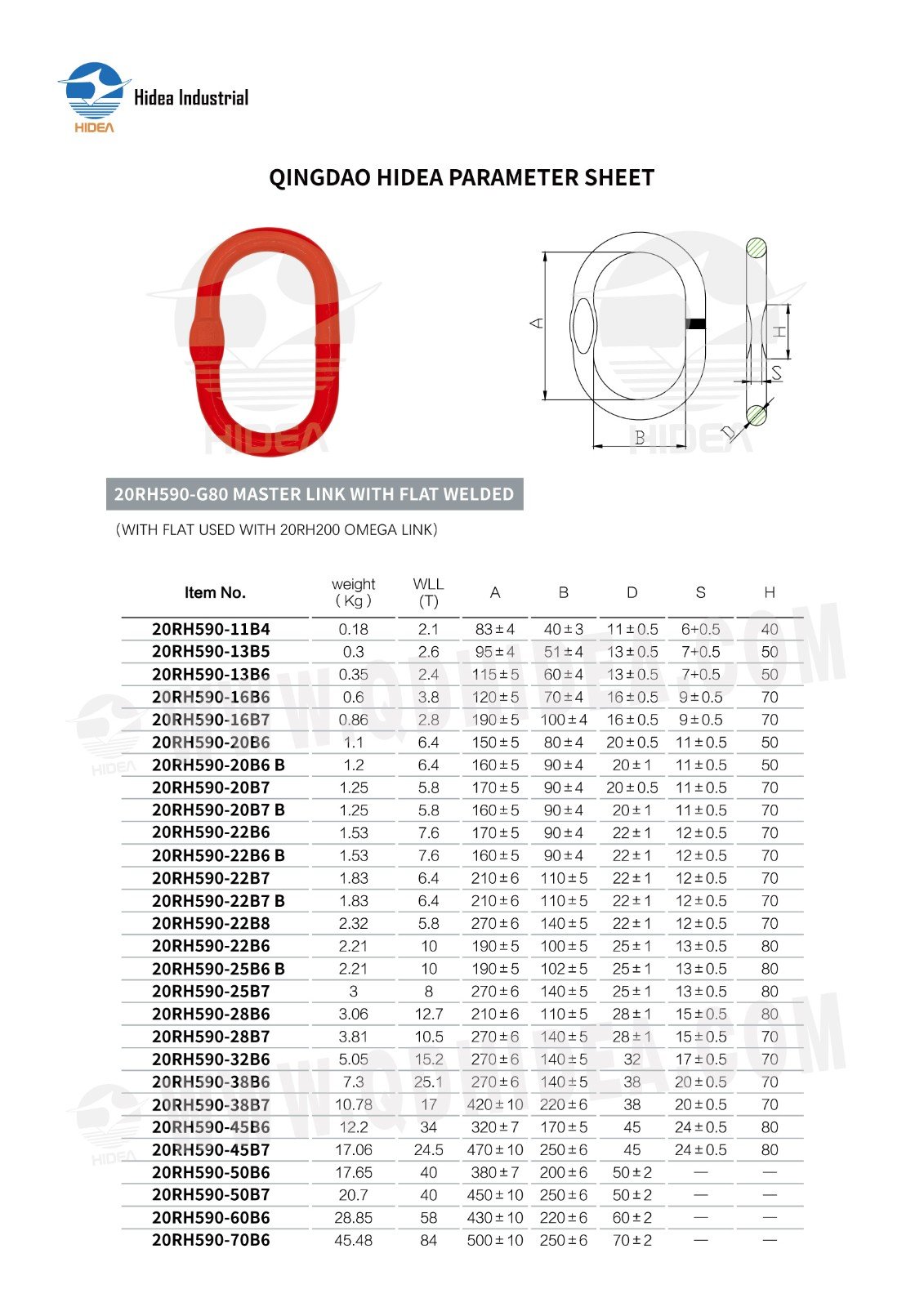 HIDEA G80 Master Link with Flat
