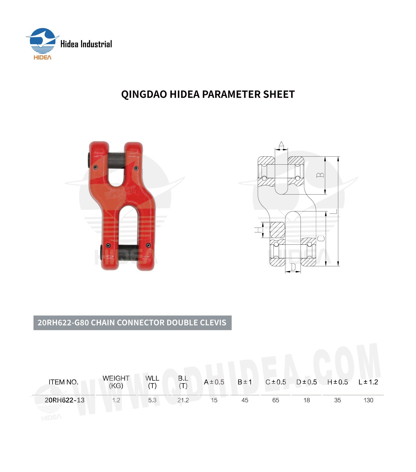 HIDEA G80 Special H-Link Twin Clevis 