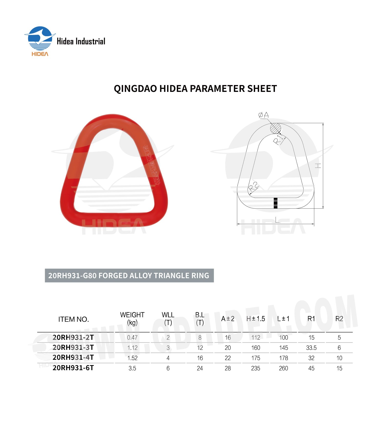 HIDEA G80 Forged Alloy Triangle Ring Delta Ring