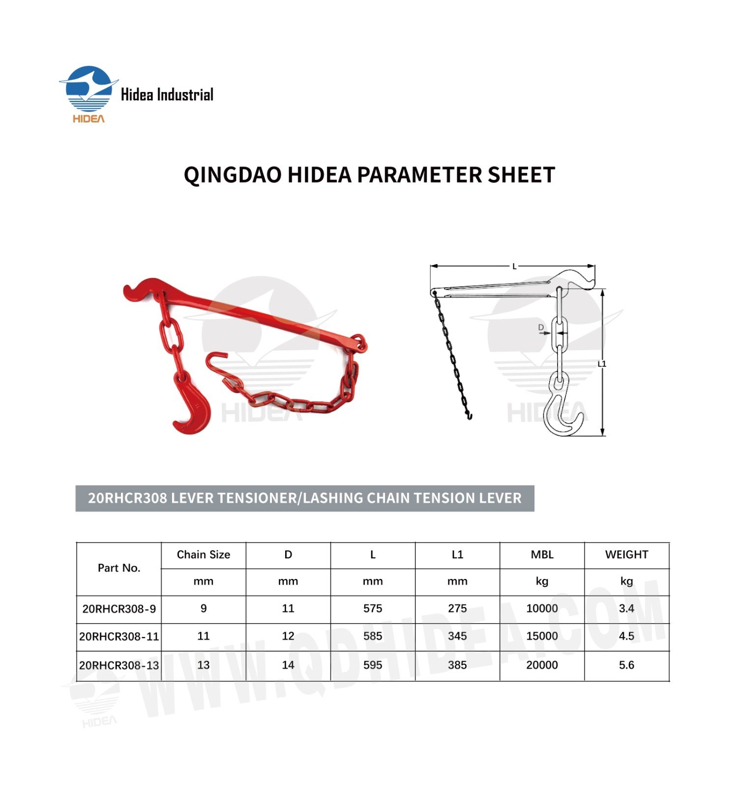 HIDEA Lashing Chain Tension Lever