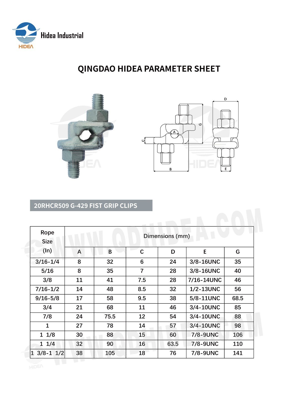 HIDEA Forged Fist Grip Clip Double Saddle