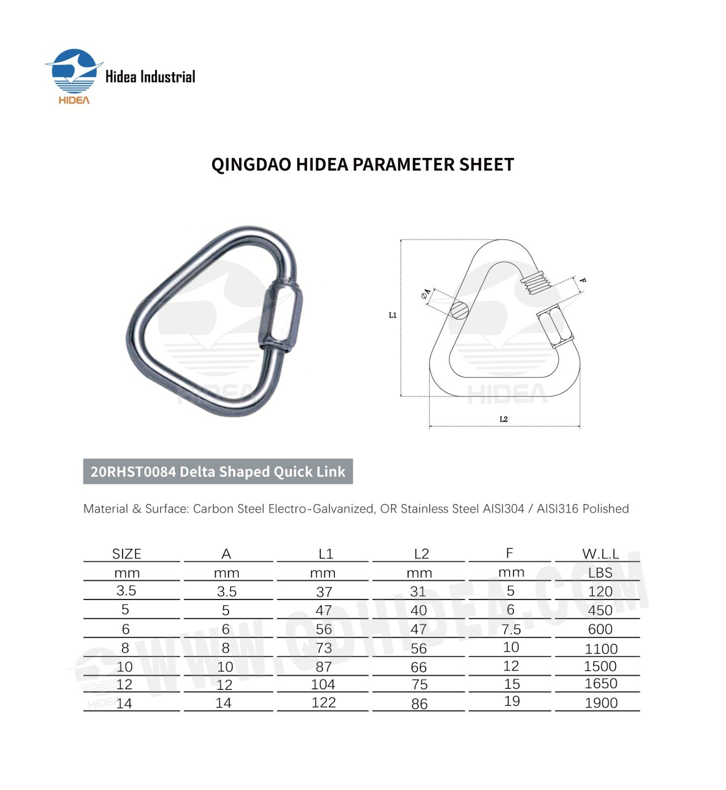 HIDEA Delta Shape Quick Link