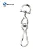SNAP HOOK WITH EXTRA HOOK D-RING SWIVEL