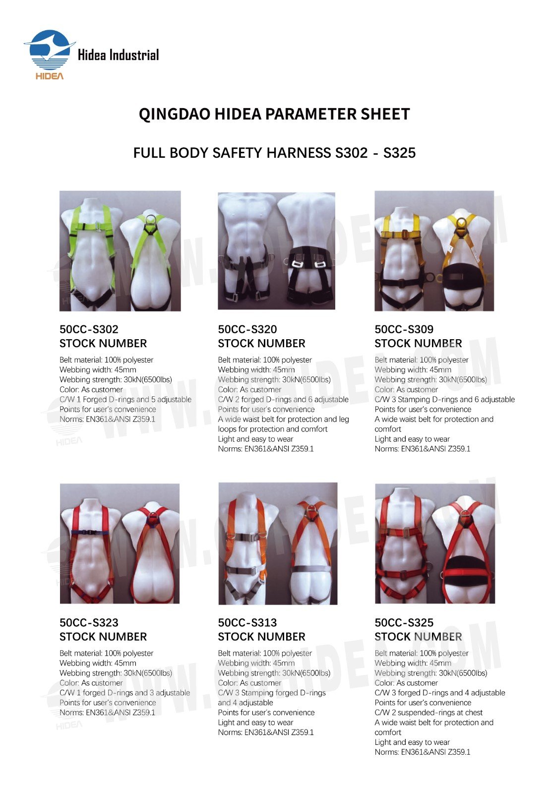 HIDEA Fall Protection Harness