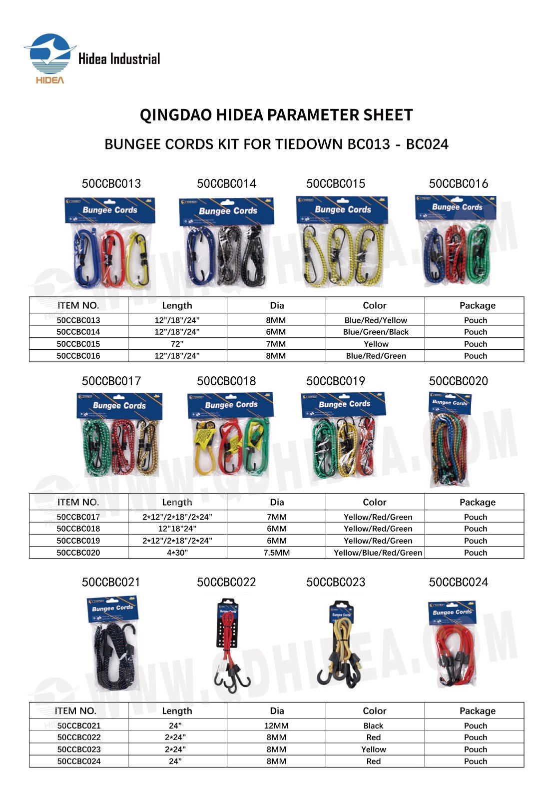 HIDEA Bungee Cords for Tie Down