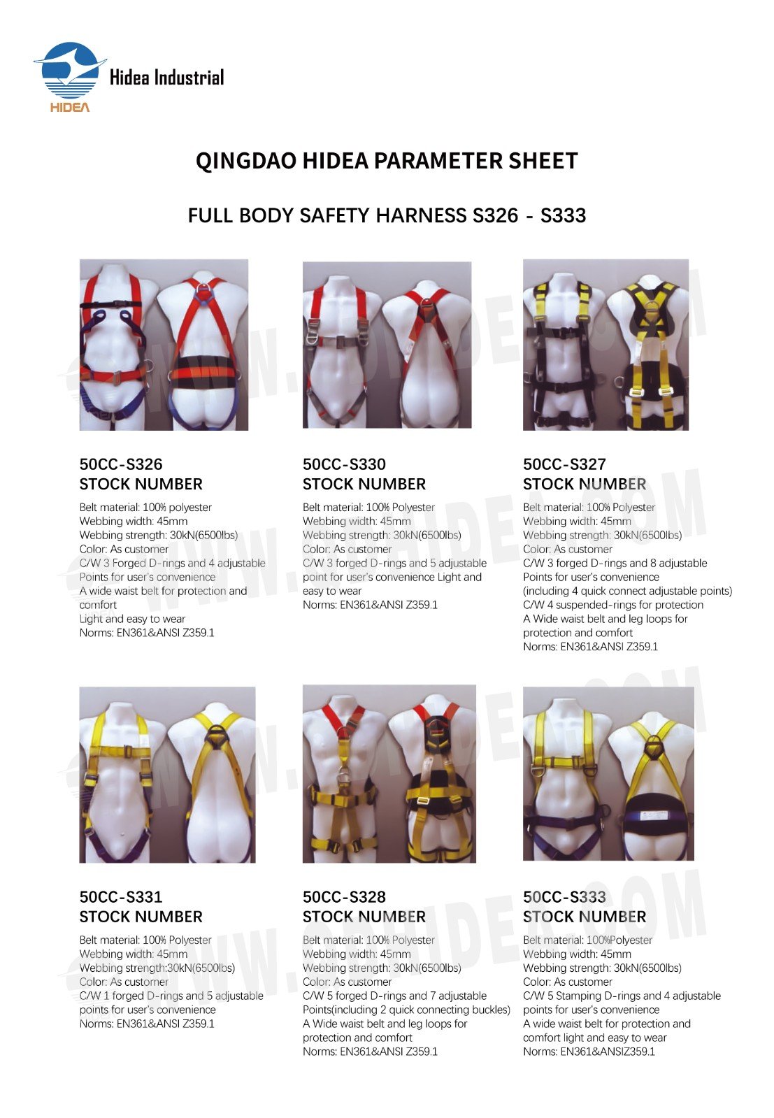 HIDEA Full Body Safety Harness