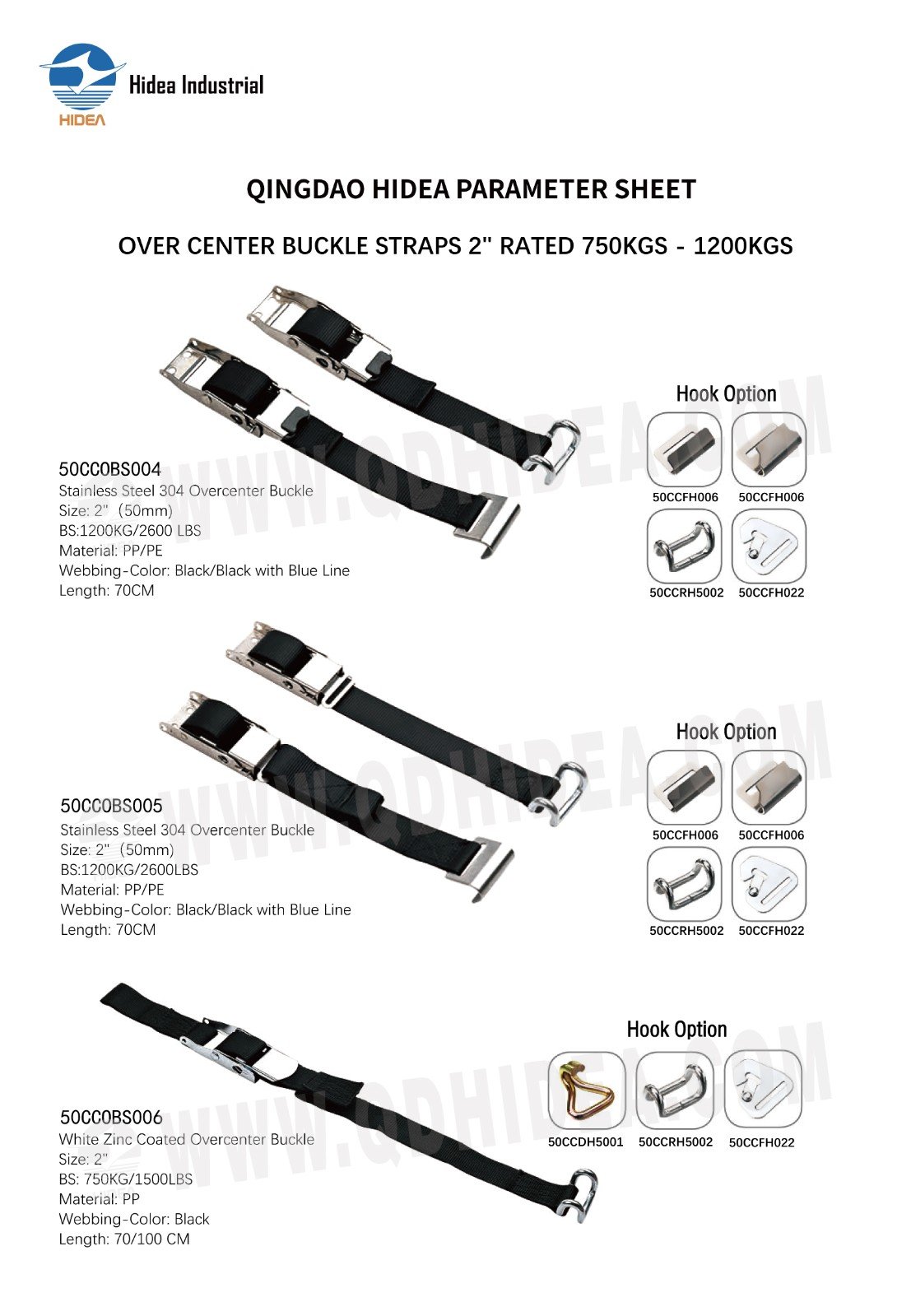 HIDEA Overcenter Buckle Cargo Strap