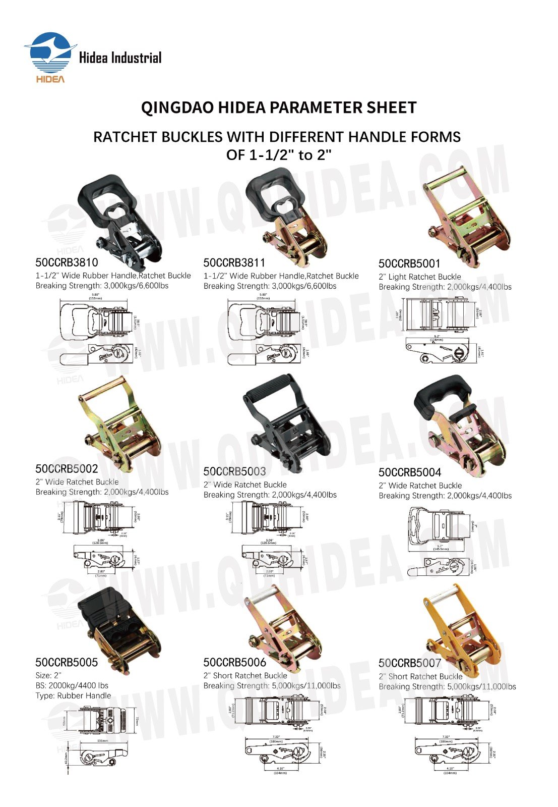 HIDEA Load Securing Ratchet Buckles