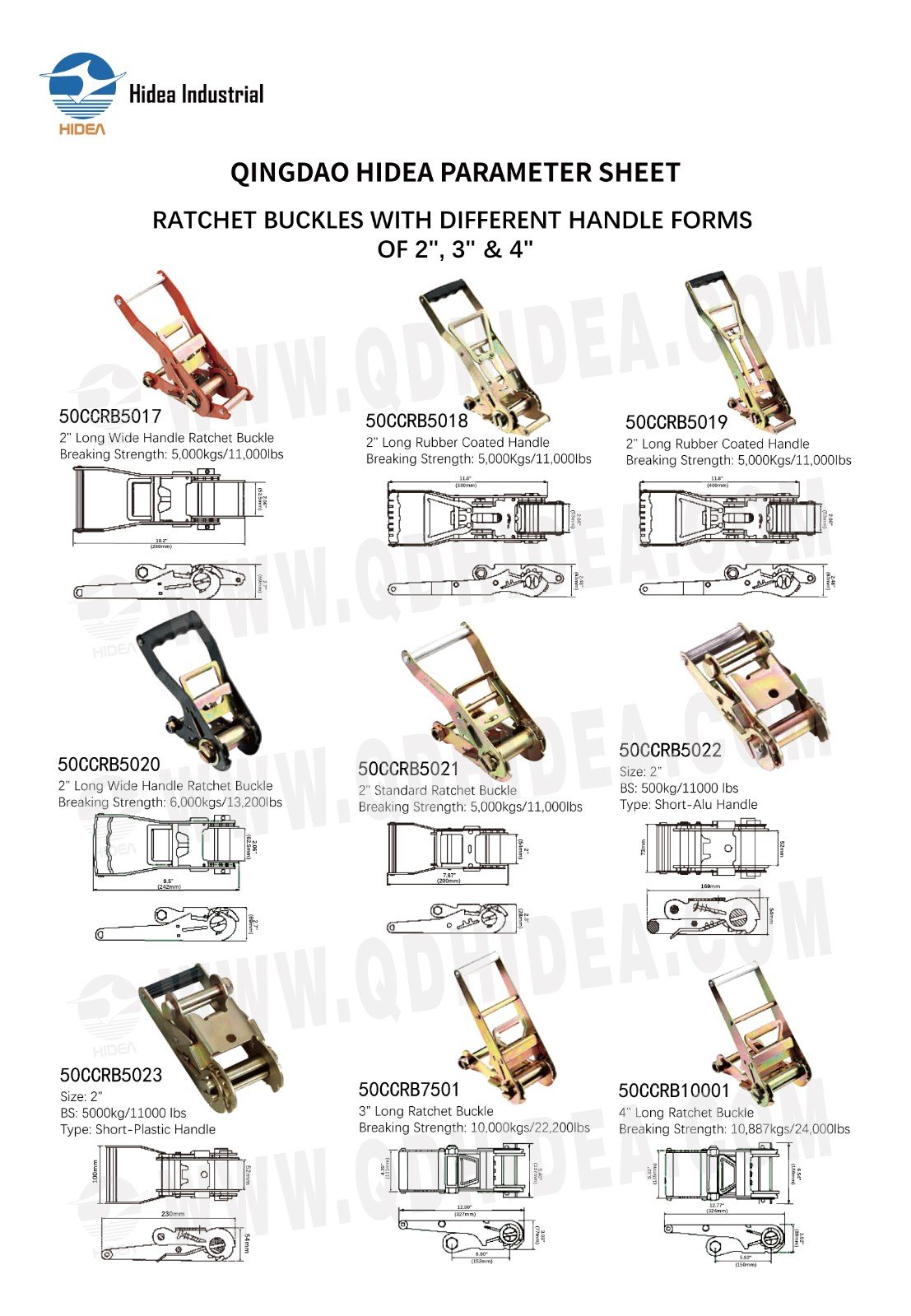 HIDEA Lashing Ratchet Buckles