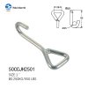 SINGLE J HOOK WITH OF 1" to 2" ZP / BLACK