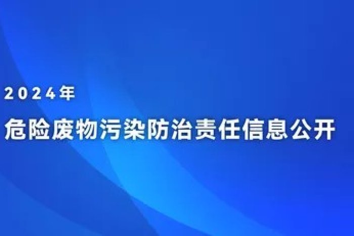 2024 Hazardous Waste Pollution Prevention and Control Responsibility Information Disclosure