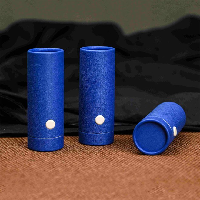 Child Resistant Paper Tube with Paper Button