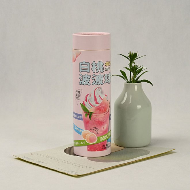 Push Up Round Cardboard Container for Incense