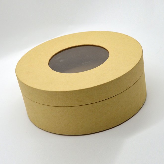 Food Grade Flat Edge Round Paper Box for Cookie & Biscuit