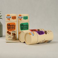 Sustainable push-up paper tube with wax lining