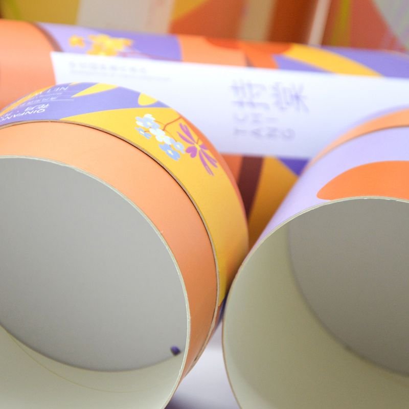 Custom Paper Tube For Candy Sweet Biscuit