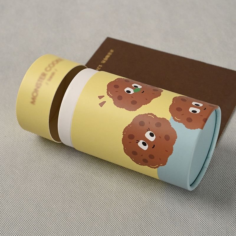 Kraft Round Gift Box For Nuts Biscuits Chocolate