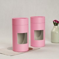 FSC Paper Tube With Window For Chocolate Candy Cookies
