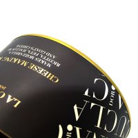Metal Lid Paper Canister For Coffee Bean Tea Wax