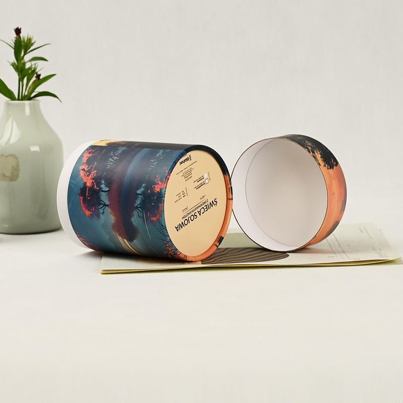 Recyclable Peper Tube For Candle Sweets Gift Box Packaging