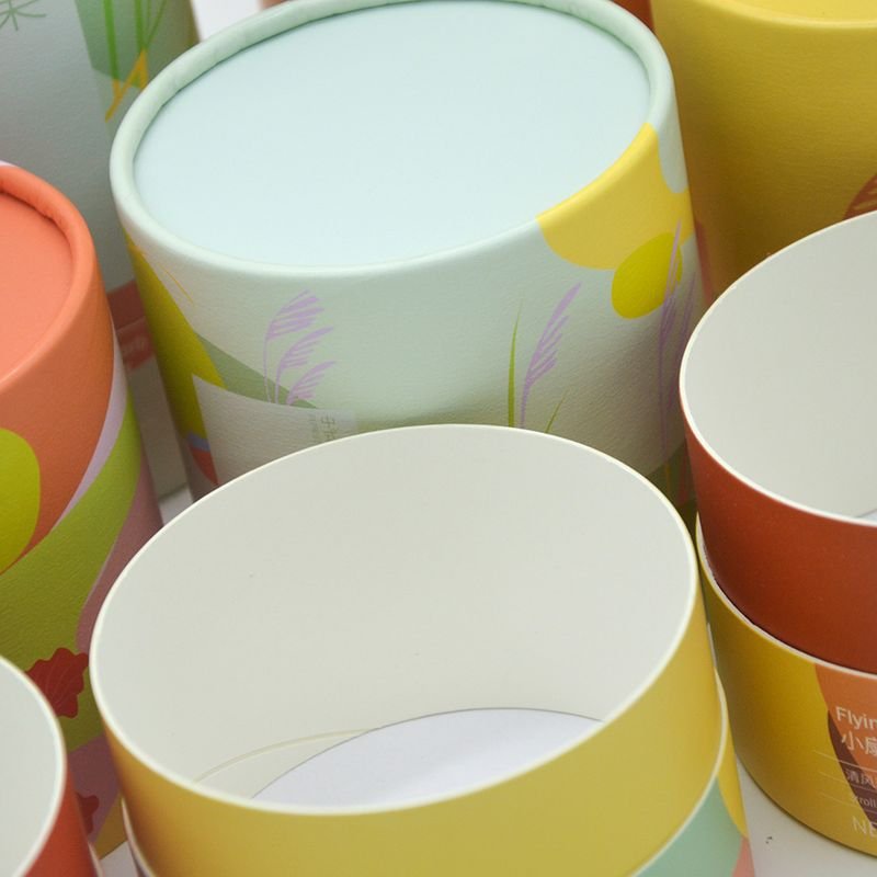 Custom Paper Tube For Candy Sweet Biscuit
