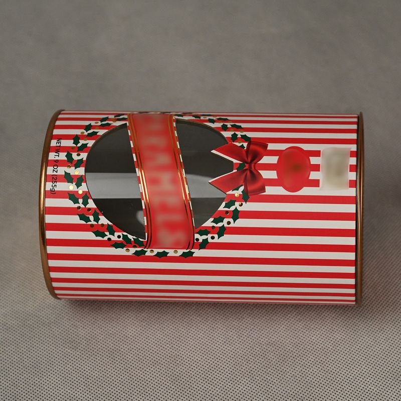 Food Grade Paper Canister with Window for Sugar Sweet Chocolate