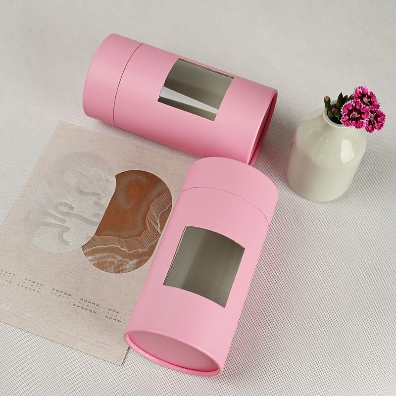 FSC Paper Tube With Window For Chocolate Candy Cookies