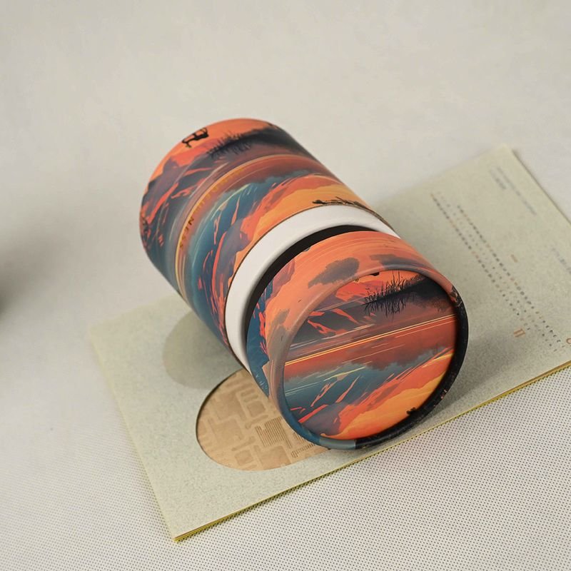 Recyclable Peper Tube For Candle Sweets Gift Box Packaging