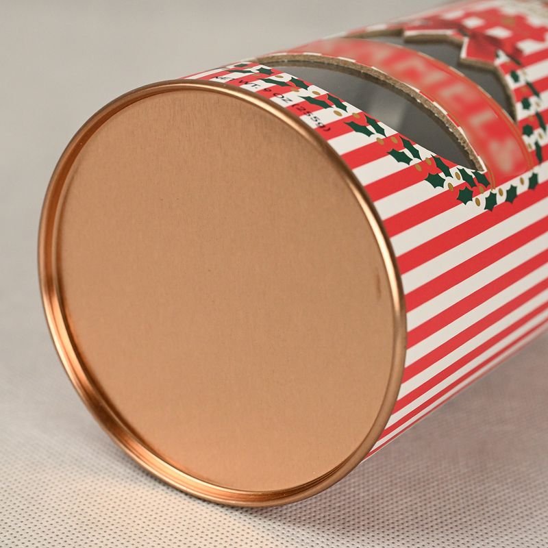 Food Grade Paper Canister with Window for Sugar Sweet Chocolate