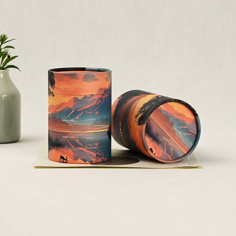 Recyclable Peper Tube For Candle Sweets Gift Box Packaging