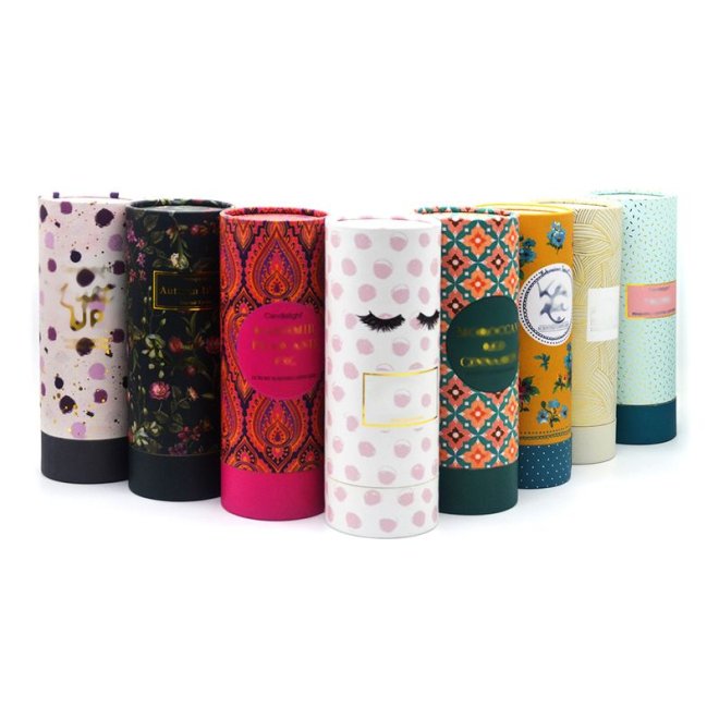Luxury Paper Tube For Candle Perfume Essential Oil Bottle