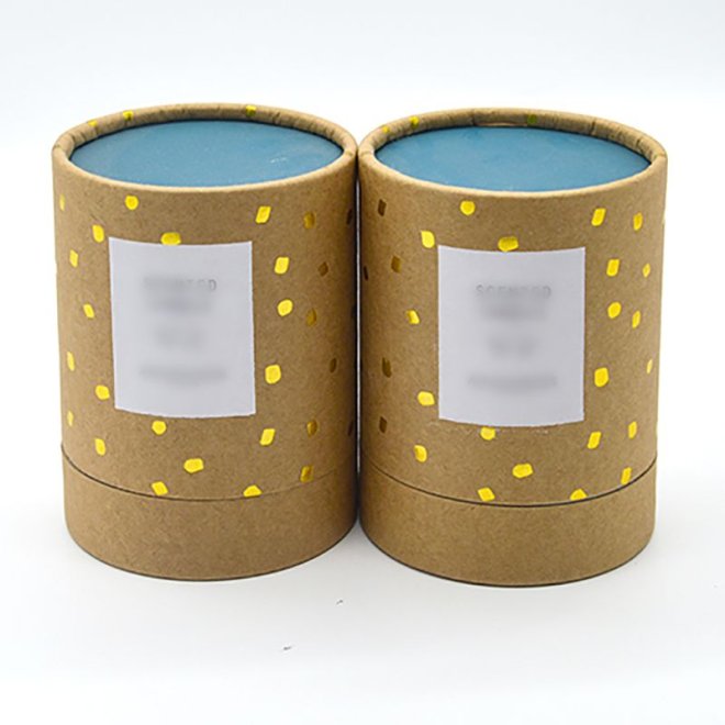 Kraft Paper Tube For Biscuit Candle Essential Oil