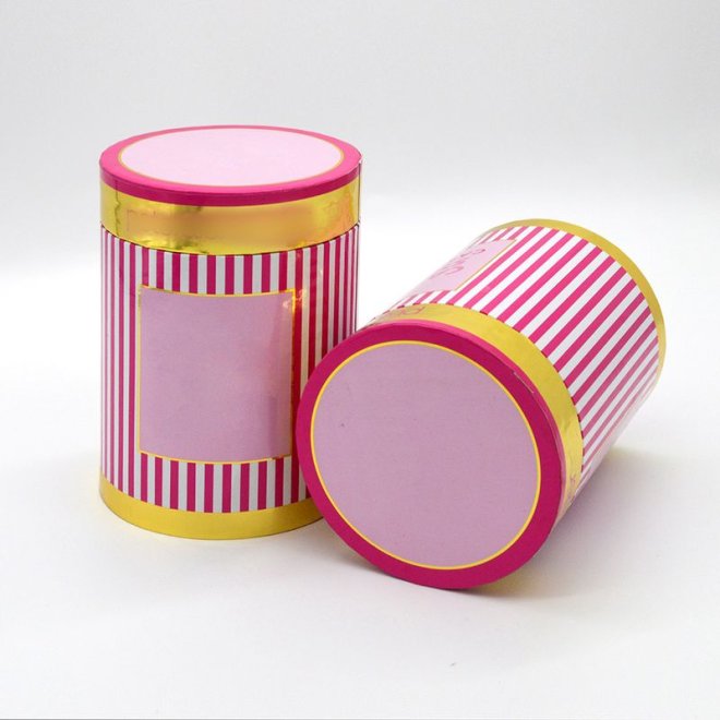 Eco Friendly Paper Tube For Biscuit Sweet Cookies