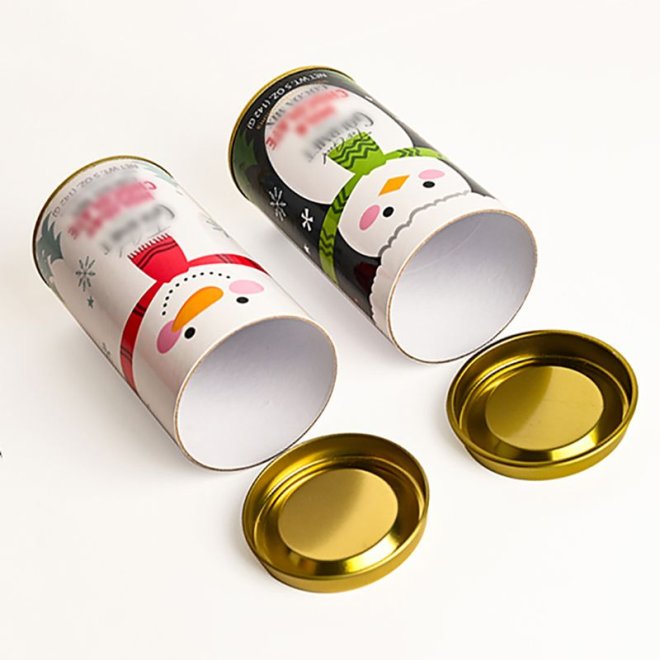 Custom Paper Canister For Candy Chocolate