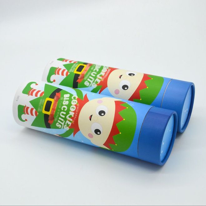 Recycled Paper Tube For Chocolate Snack Biscuit