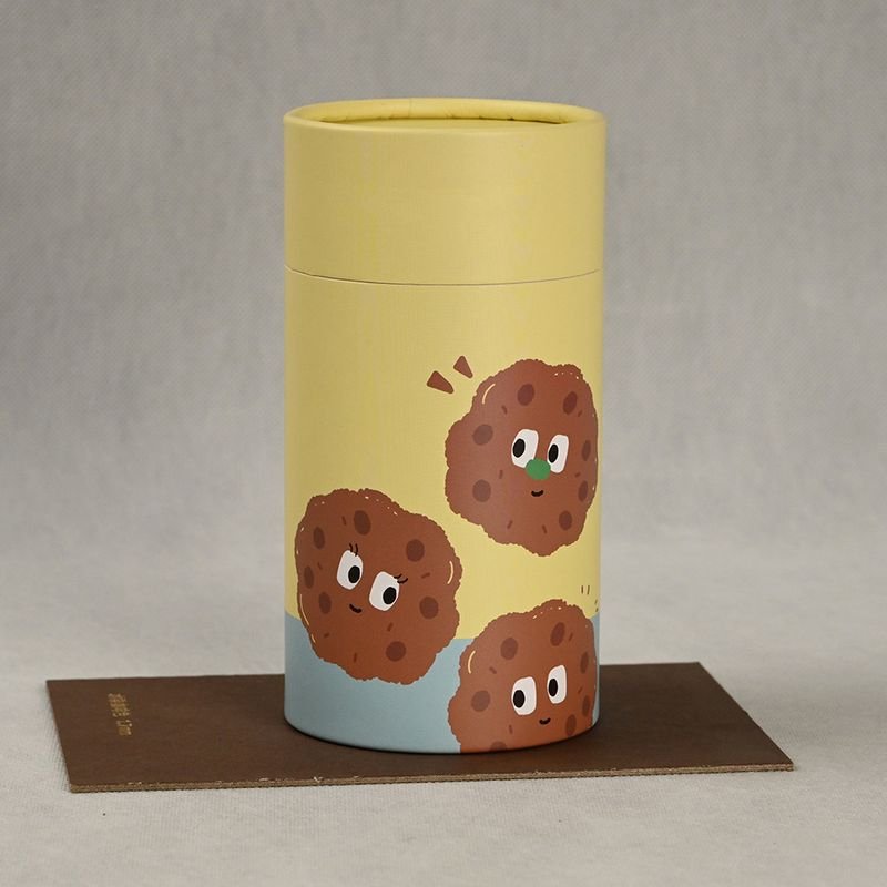 Kraft Round Gift Box For Nuts Biscuits Chocolate