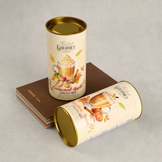 Food Grade Paper Canister Tubes for Chocolate Biscuit Candy Tea Coffee Bean