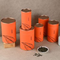 Tin Lid Paper Tube for Tea Coffee Bean Protein Powder