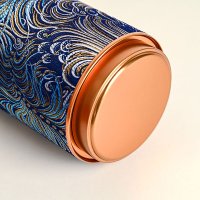 Silk Pattern Paper Tube with Metal Lid