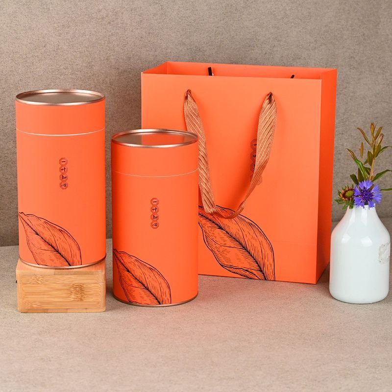 Tin Lid Paper Tube for Tea Coffee Bean Protein Powder