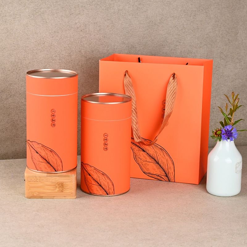 Tin Lid Paper Tube for Tea Coffee Bean Protein Powder