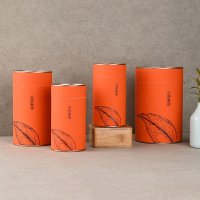Tin Lid Paper Tube for Tea Coffee Bean Protein Powder