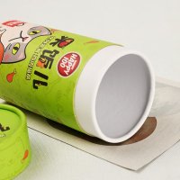 eco-friendly pet snack gift box with round paper tube design