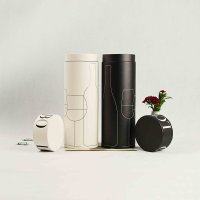 decorative paper canister for premium wine bottle