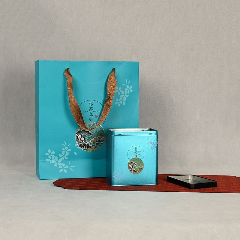 Custom Logo Tin Box Paper Bag for Tea