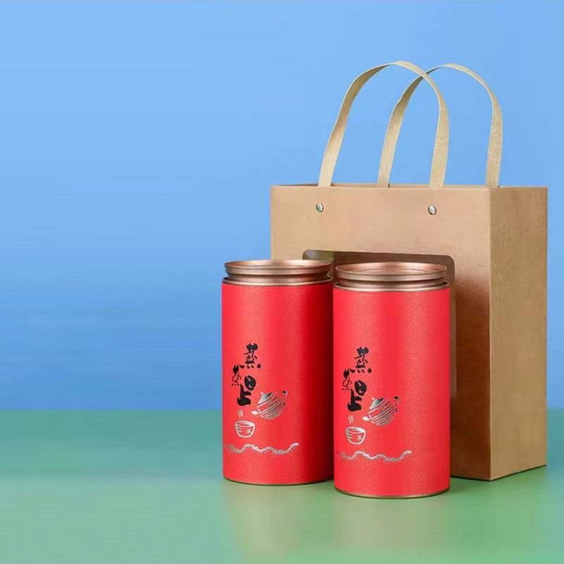 Tin Lid Paper Tube & Paper Bag for Tea Packaging