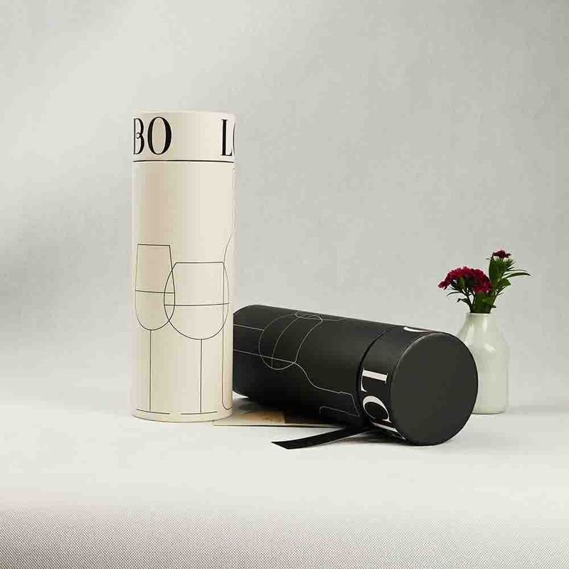 luxury tube box for whiskey bottle gift set