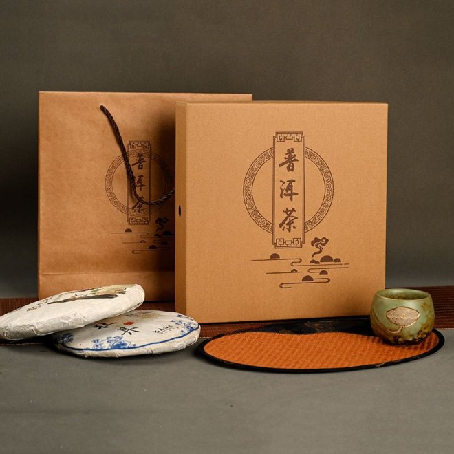 Kraft Paper Box & Paper Bag for Tea